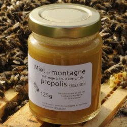 Miel mélangé à de l'extrait de propolis